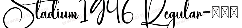 Stadium1946 Regular字体转换